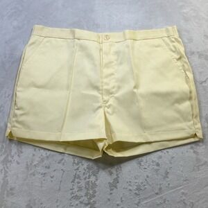 Vintage MacGregor Athletic Shorts 36-38 L Yellow Gym Softball Coach Dad 80s